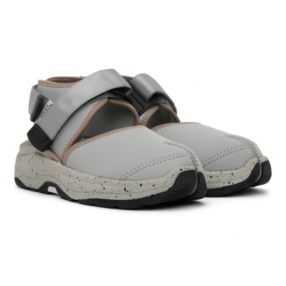 SUICOKE Gray UNBITA-ab Loafers US Size 6 EU 38